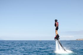 Watersports flyboard girl