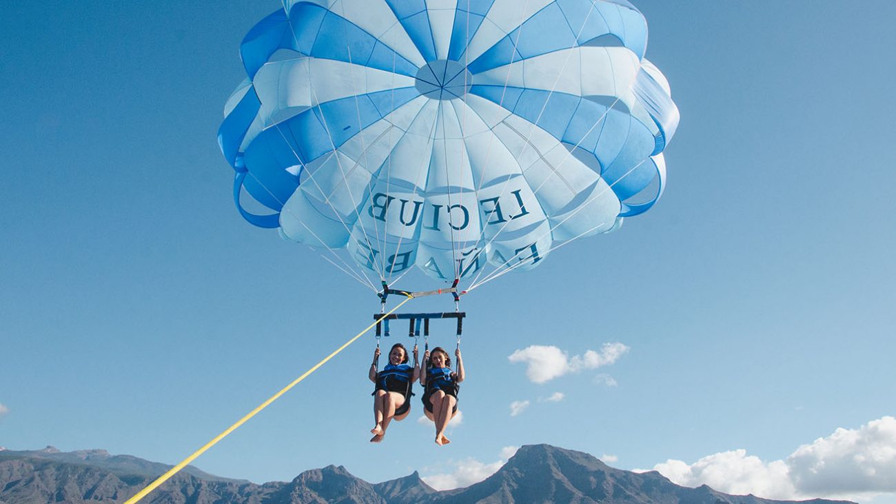 Parascending Fañabe Tenerife Canarias