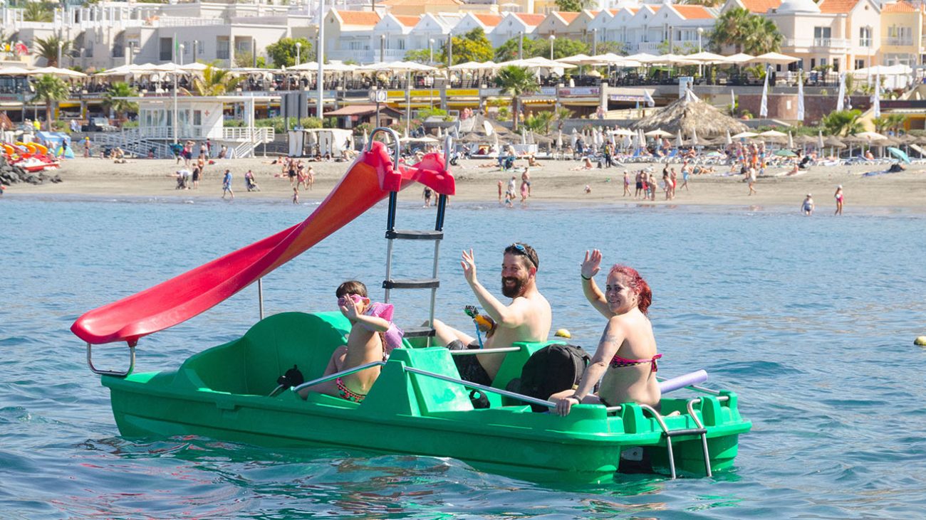 Pedal boat tenerife family